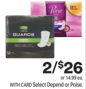 CVS Select depend or poise offer