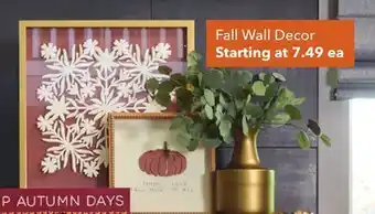 JOANN Fall wall decor offer