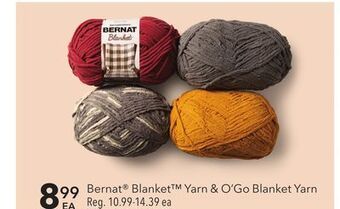 JOANN Bernat® blanket yarn & o'go blanket yarn offer