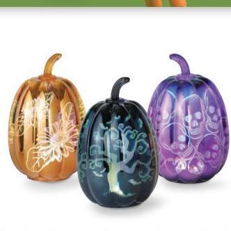 Kroger Led glass pumpkins offer