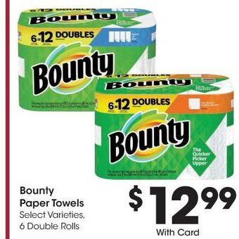Kroger Bounty paper towels offer