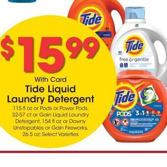 Kroger Tide liquid laundry detergent offer