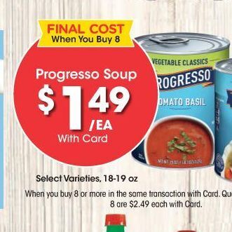 Kroger Progresso soup offer