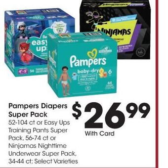 Kroger Pampers diapers offer
