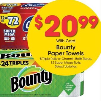 Kroger Bounty paper towels offer