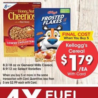 Kroger Kellogg's cereal offer