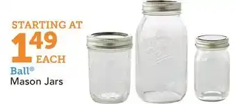 Christmas Tree Shops Ball® mason jars offer