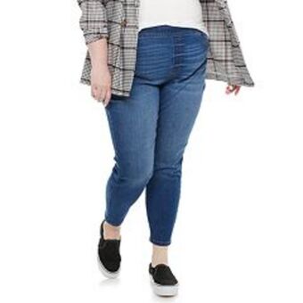 Kohl's Plus size sonoma goods for life® comfortable favorite mid-rise jeggings offer