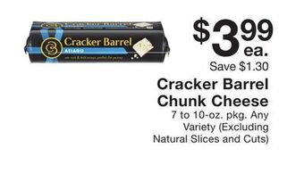 Fairway Store Market Cracker barrel chunk cheese offer