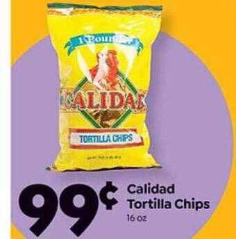 Weis Markets Calidad tortilla chips offer