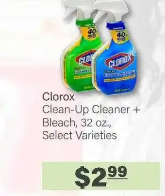 Commissary Clorox cleaner + bleach, 32 oz. offer