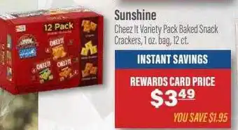 Commissary Sunshine cheez it variety pack baked snack crackers offer