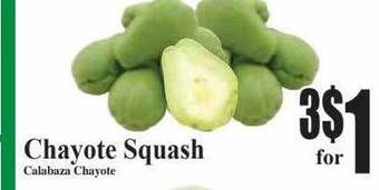 Baja Ranch Chayote squash offer