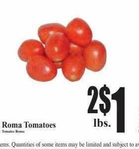 Baja Ranch Roma tomatoes offer