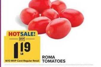 Food Lion Roma tomatoes offer