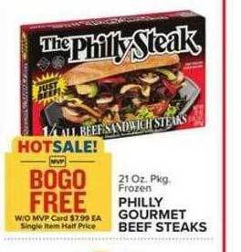 Food Lion Philly gourmet beef steaks offer