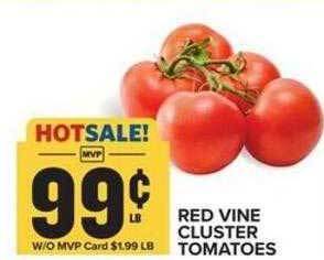 Food Lion Red vine cluster tomatoes offer