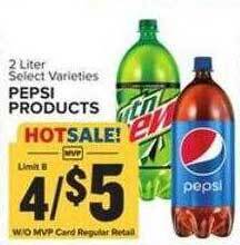 Food Lion Pepsi products offer
