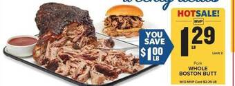 Food Lion Whole boston butt offer