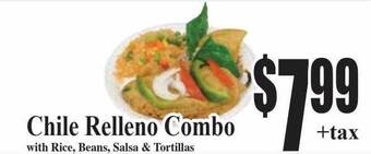 Baja Ranch Chile relleno combo offer