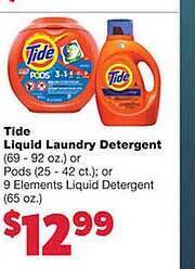 Family Fresh Market Tide liquid laundry detergent offer