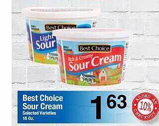 Food Giant Best choice sour cream offer