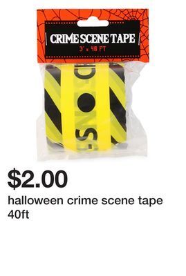Five Below Halloween crime scene tape 40ft offer