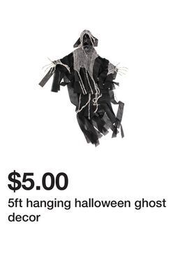 Five Below 5ft hanging halloween ghost decor offer