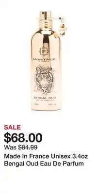 TJ Maxx Made in france unisex 3.4oz bengal oud eau de parfum offer