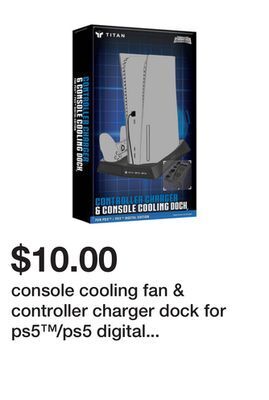 Five Below Console cooling fan & controller charger dock for ps5™/ps5 digital edition™ offer