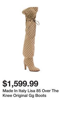 TJ Maxx Made in italy lisa 85 over the knee original gg boots offer