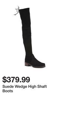TJ Maxx Suede wedge high shaft boots offer
