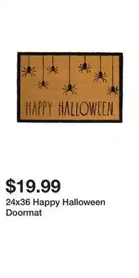 TJ Maxx 24x36 happy halloween doormat offer