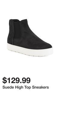 TJ Maxx Suede high top sneakers offer