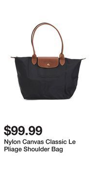 TJ Maxx Nylon canvas classic le pliage shoulder bag offer
