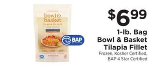 ShopRite 1-lb. bag tilapia fillet offer