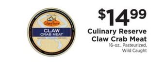 ShopRite Claw crab meat offer