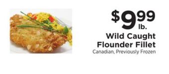 ShopRite Wild caught flounder fillet offer