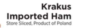 ShopRite Imported ham offer