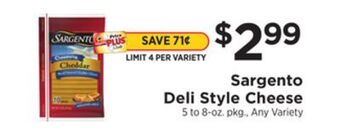ShopRite Deli style cheese offer