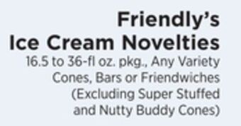 ShopRite Ice cream novelties offer