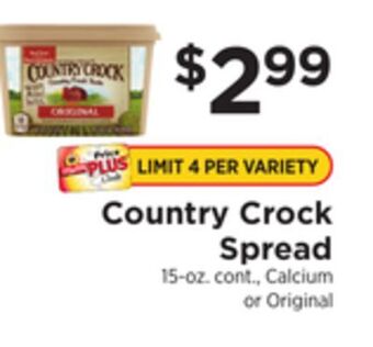 ShopRite Country crock spread offer
