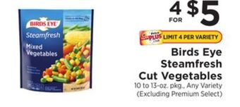 ShopRite Steamfresh cut vegetables offer