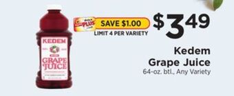 ShopRite Grape juice offer