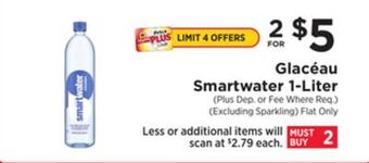 ShopRite Smartwater 1-liter offer