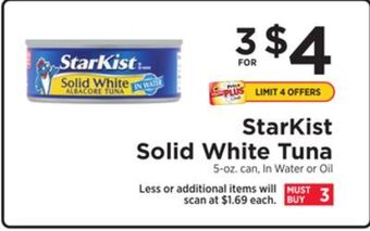 ShopRite Solid white tuna offer