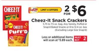 ShopRite Snack crackers offer