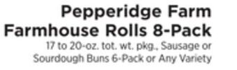 ShopRite Farmhouse rolls 8-pack offer