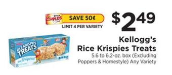 ShopRite Rice krispies treats offer