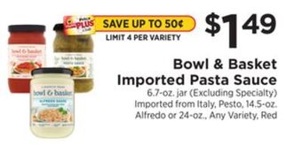 ShopRite Imported pasta sauce offer